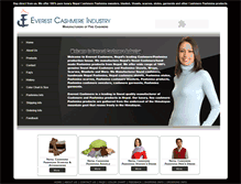 Tablet Screenshot of everestcashmere.com
